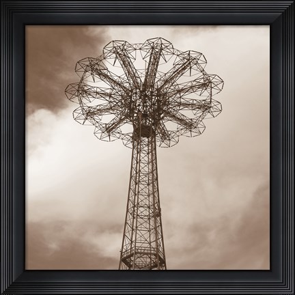 Framed Parachute Jump Print