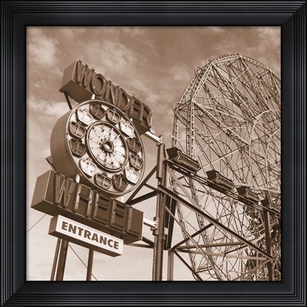 Framed Wonder Wheel Print