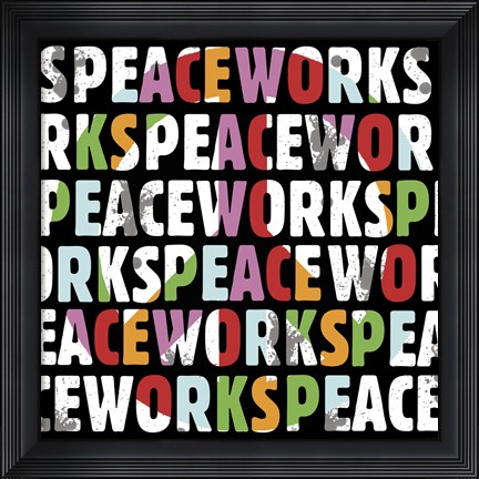 Framed Peace Works Print