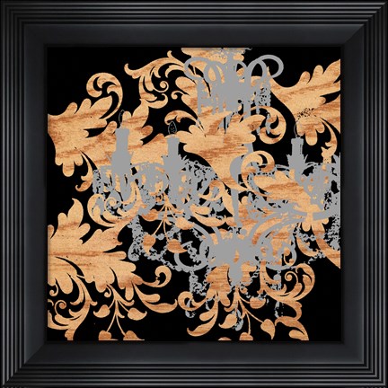 Framed Rococo Shimmer Print