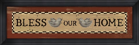 Framed Bless Our Home Print
