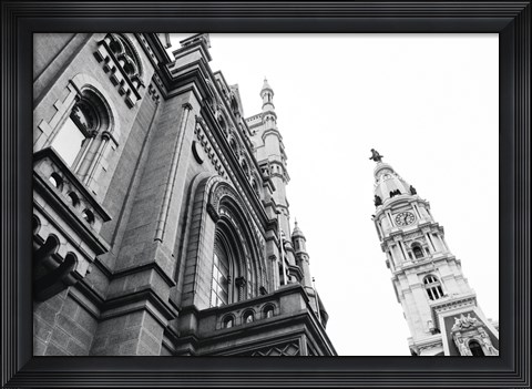 Framed City Hall (Angle) Print