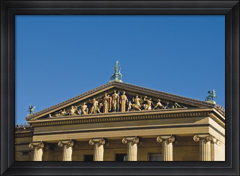Framed Philadelphia Museum (Pediment I) Print