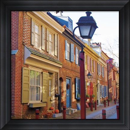 Framed Red Row I Print