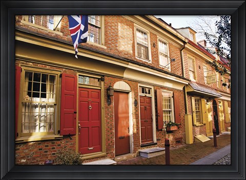 Framed Red Row III Print