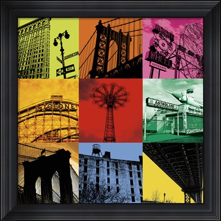 Framed New York Nine Print
