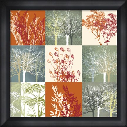 Framed Botanical Nine Print