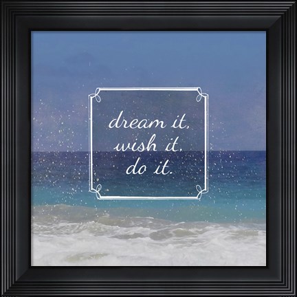 Framed Beachsay 2 Print