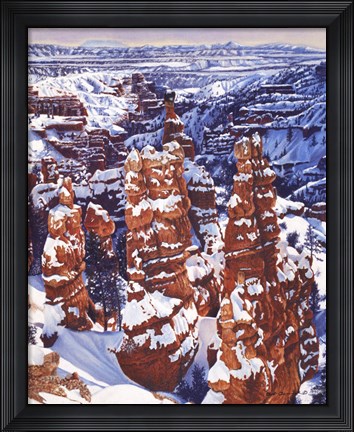 Framed Turned to Stone Bryce Print