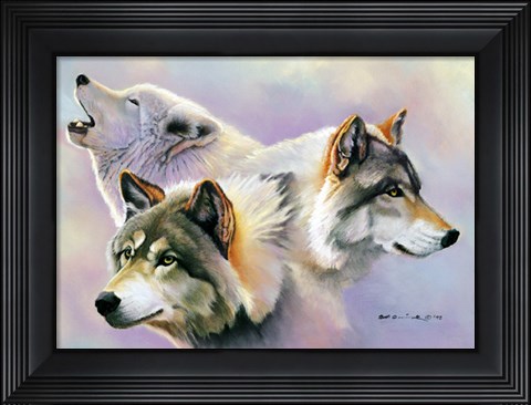 Framed Wolves are Forever Print