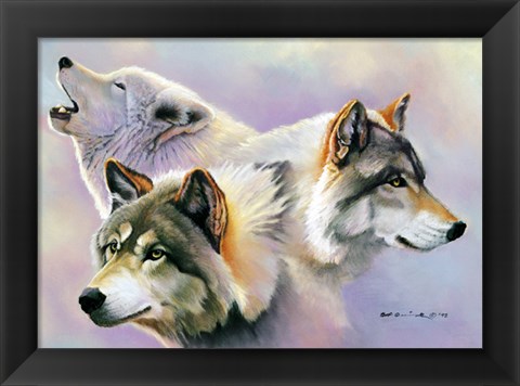 Framed Wolves are Forever Print