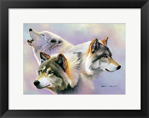 Framed Wolves are Forever Print