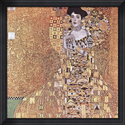 Framed Portrait of Adele Bloch-Bauer I, 1907 Print