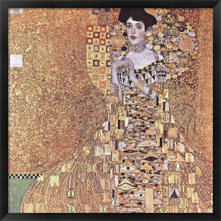 Framed Portrait of Adele Bloch-Bauer I, 1907 Print