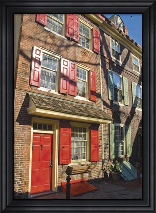 Framed Elfreth&#39;s Alley Print