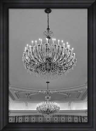 Framed Chandeliers Print