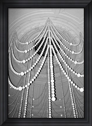 Framed Hanging Pearls Print
