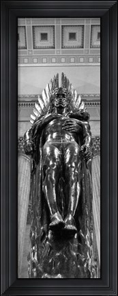 Framed Winged Sculpture Print