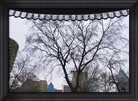 Framed Park View II (Color) Print