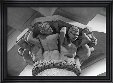 Framed City Hall Figures Print