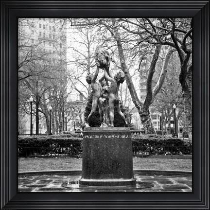 Framed Fountain II Print