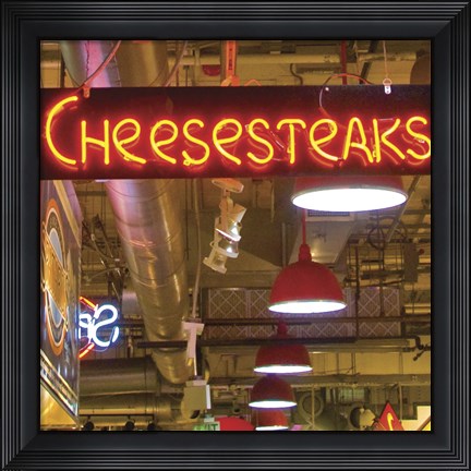 Framed Cheesesteaks Print