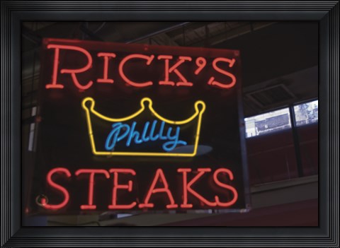 Framed Rick&#39;s Philly Steaks Print