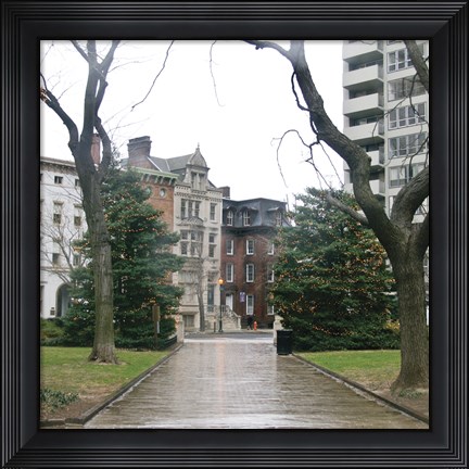 Framed Walkway (Color) Print