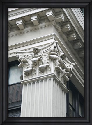 Framed Corinthian Column I (Color) Print
