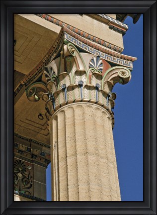 Framed Corinthian Column III (Color) Print