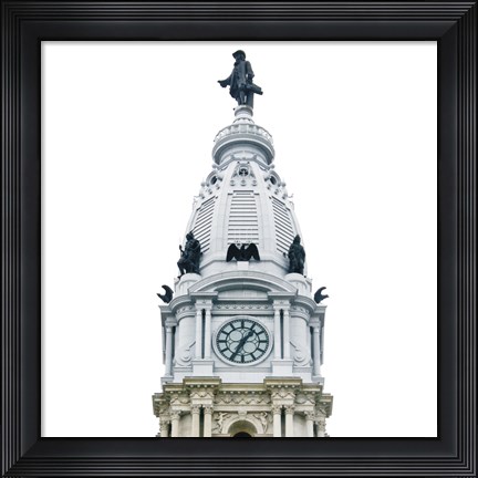 Framed City Hall Spire I (Color) Print