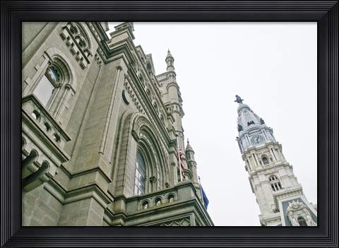 Framed City Hall (angle) (Color) Print