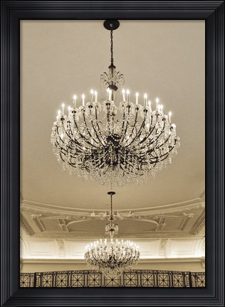 Framed Chandeliers (Color) Print