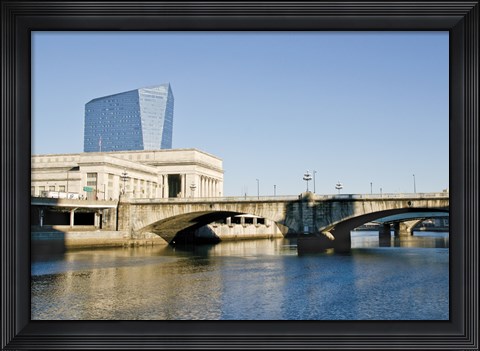 Framed River View (Color) Print
