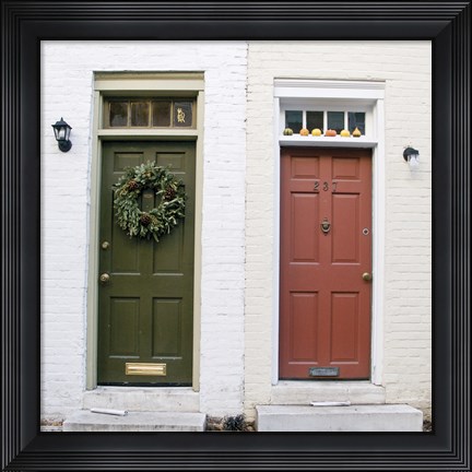 Framed Dual Doors (Color) Print