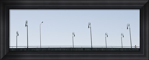 Framed Lamp Row (Color) Print