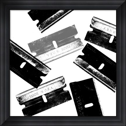 Framed Silver Blades Print
