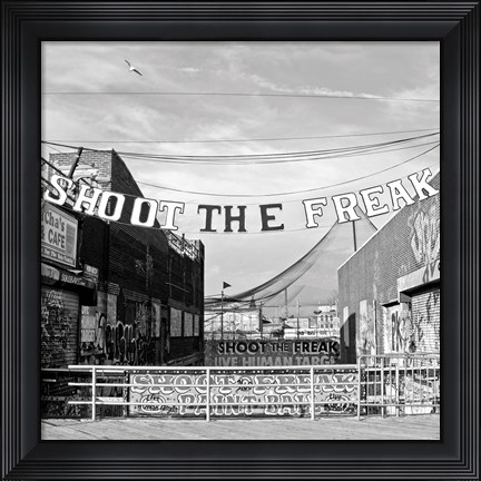 Framed Shoot the Freak Print