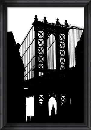 Framed Dumbo Silhouette Print