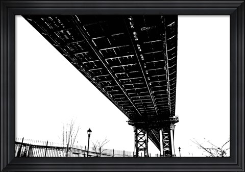 Framed Beneath the Span Silhouette) Print