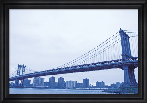 Framed Blue Bridge Print