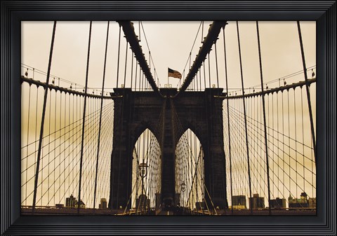 Framed Brooklyn Bridge I Print