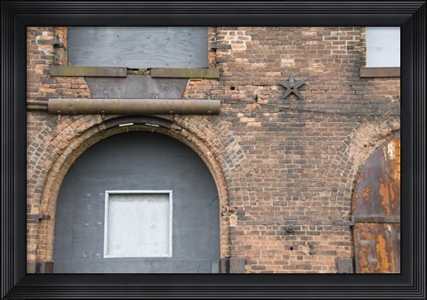 Framed Bricks and Arches I Print