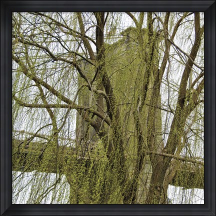 Framed Veiled Brooklyn Bridge (detail) Print