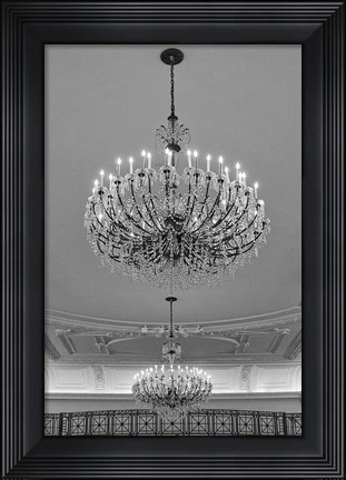 Framed Chandeliers (detail) Print
