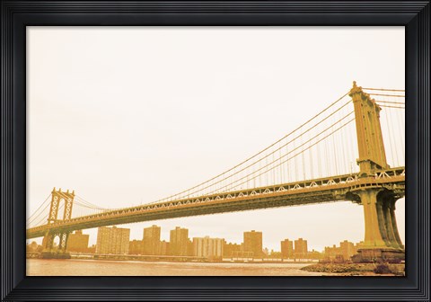 Framed Gold Bridge Print