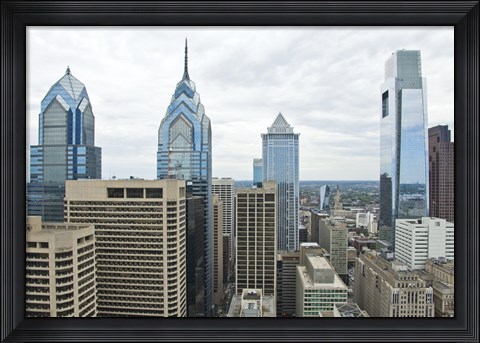 Framed Philly Skyline Print