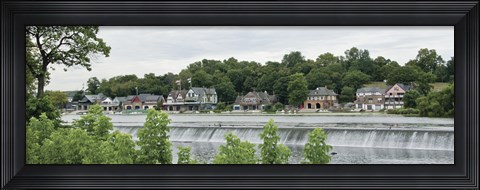 Framed Boathouse Row Print
