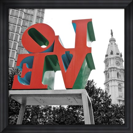 Framed Love from Behind (red) Print
