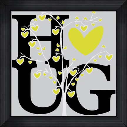 Framed Hug (Spring) Print